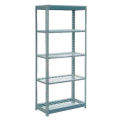 Global Industrial Extra Heavy Duty Shelving 36"W x 12"D x 96"H With 5 Shelves, Wire Deck, Gry
