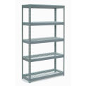 Global Industrial Extra Heavy Duty Shelving 48"W x 18"D x 72"H With 5 Shelves, Wire Deck, Gry