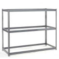 Global Industrial Wide Span Rack 48Wx48Dx60H, 3 Shelves No Deck 1200 Lb Cap. Per Level, Gray