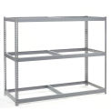 Global Industrial Wide Span Rack 72Wx24Dx60H, 3 Shelves No Deck 900 Lb Cap. Per Level, Gray