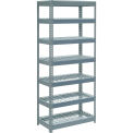 Global Industrial Extra Heavy Duty Shelving 36"W x 24"D x 96"H With 7 Shelves, Wire Deck, Gry