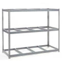 Global Industrial Wide Span Rack 96Wx48Dx84H, 3 Shelves No Deck 800 Lb Cap. Per Level, Gray