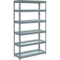 Global Industrial Extra Heavy Duty Shelving 48&quot;W x 18&quot;D x 96&quot;H With 6 Shelves, Wire Deck, Gry