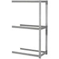 Global Industrial Expandable Add-On Rack 72x24x84, 3 Levels No Deck 750 Lb. Cap Per Level, GRY