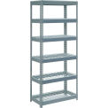 Global Industrial Extra Heavy Duty Shelving 36"W x 24"D x 96"H With 6 Shelves, Wire Deck, Gry