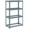 Global Industrial Extra Heavy Duty Shelving 36"W x 24"D x 60"H With 4 Shelves, No Deck, Gray