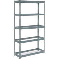 Global Industrial Extra Heavy Duty Shelving 48"W x 12"D x 84"H With 5 Shelves, No Deck, Gray