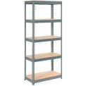 Global Industrial Extra Heavy Duty Shelving 36"W x 18"D x 72"H With 5 Shelves, Wood Deck, Gry