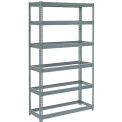 Global Industrial Extra Heavy Duty Shelving 48"W x 24"D x 72"H With 6 Shelves, No Deck, Gray