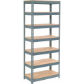 Global Industrial Extra Heavy Duty Shelving 36&quot;W x 24&quot;D x 84&quot;H With 7 Shelves, Wood Deck, Gry