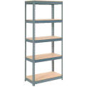 Global Industrial Extra Heavy Duty Shelving 36&quot;W x 12&quot;D x 72&quot;H With 5 Shelves, Wood Deck, Gry