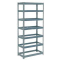 Global Industrial Extra Heavy Duty Shelving 36"W x 12"D x 84"H With 7 Shelves, No Deck, Gray