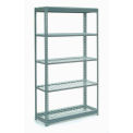 Global Industrial Heavy Duty Shelving 48"W x 18"D x 60"H With 5 Shelves, Wire Deck, Gray