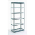 Global Industrial Heavy Duty Shelving 36"W x 12"D x 60"H With 6 Shelves, Wire Deck, Gray
