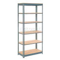 Global Industrial Heavy Duty Shelving 48&quot;W x 24&quot;D x 84&quot;H With 6 Shelves, Wood Deck, Gray