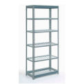 Global Industrial Heavy Duty Shelving 48"W x 24"D x 72"H With 6 Shelves, Wire Deck, Gray
