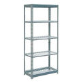 Global Industrial Heavy Duty Shelving 36"W x 24"D x 84"H With 5 Shelves, Wire Deck, Gray