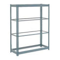 Global Industrial Heavy Duty Shelving 48"W x 12"D x 60"H With 4 Shelves, No Deck, Gray