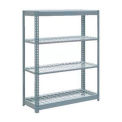 Global Industrial Heavy Duty Shelving 48"W x 18"D x 72"H With 4 Shelves, Wire Deck, Gray