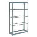 Global Industrial Heavy Duty Shelving 48"W x 12"D x 96"H With 5 Shelves, No Deck, Gray