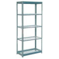 Global Industrial Heavy Duty Shelving 36"W x 24"D x 72"H With 5 Shelves, Wire Deck, Gray