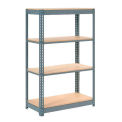 Global Industrial Heavy Duty Shelving 48&quot;W x 24&quot;D x 60&quot;H With 4 Shelves, Wood Deck, Gray