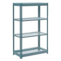 Global Industrial Heavy Duty Shelving 36"W x 24"D x 72"H With 4 Shelves, Wire Deck, Gray