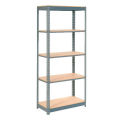 Global Industrial Heavy Duty Shelving 48&quot;W x 12&quot;D x 72&quot;H With 5 Shelves, Wood Deck, Gray
