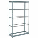 Global Industrial Heavy Duty Shelving 48&quot;W x 24&quot;D x 96&quot;H With 5 Shelves, No Deck, Gray