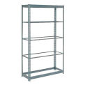 Global Industrial Heavy Duty Shelving 36&quot;W x 24&quot;D x 96&quot;H With 5 Shelves, No Deck, Gray