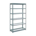 Global Industrial Heavy Duty Shelving 48"W x 24"D x 96"H With 6 Shelves, Wire Deck, Gray