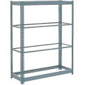 Global Industrial Heavy Duty Shelving 48&quot;W x 18&quot;D x 72&quot;H With 4 Shelves, No Deck, Gray
