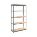 Global Industrial Heavy Duty Shelving 48&quot;W x 18&quot;D x 96&quot;H With 5 Shelves, Wood Deck, Gray