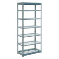 Global Industrial Heavy Duty Shelving 36"W x 24"D x 96"H With 7 Shelves, Wire Deck, Gray