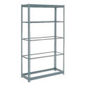 Global Industrial Heavy Duty Shelving 48"W x 12"D x 84"H With 5 Shelves, No Deck, Gray
