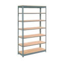 Global Industrial Heavy Duty Shelving 48"W x 18"D x 96"H With 7 Shelves, Wood Deck, Gray