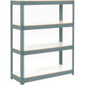 Global Industrial Extra Heavy Duty Shelving 48Wx24Dx84H 6 Shelves 1200 lbs. Cap. Per Level GRY