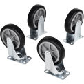 Replacement Caster Kit for 241578 & 241579 Global Industrial Folding Aluminum Platform Trucks