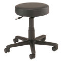 Global Industrial All Purpose Mobile Stool without Back, Assembled, Black