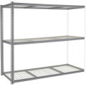 Global Industrial High Capacity Add-On Rack 96x36x843 Levels Wire Deck 800 Lb Per Level GRY