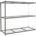 Global Industrial High Capacity Add-On Rack 96x48x843 Levels Wire Deck 800 Lb Per Level GRY