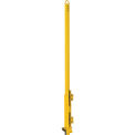 Steel Ladder Safety Post, Yellow Powder Coated