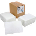 Global Industrial Light Duty Scouring Pads, White, 6" x 9", Case of 20 Pads