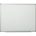36&quot;W x 24&quot;H Porcelain Dry Erase White Board, Aluminum Frame