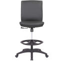 Interion&#174; Bonded Leather Drafting Stool