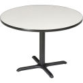 Round Restaurant Table, Gray, 36"W x 29"H