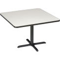 Global Industrial Square Restaurant Table, Gray, 36"W x 29"H
