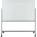 Global Industrial 72&quot;W x 48&quot;H Mobile Glass Board