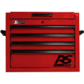 Homak RD02027401 RS Pro Series 4 Drawer Red Tool Chest, 27&quot;W X 23-1/2&quot;D X 21-3/8&quot;H
