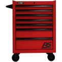 Homak RD04027770 RS Pro Series 7 Drawer Red Roller Tool Cabinet, 27&quot;W X 24&quot;D X 39&quot;H